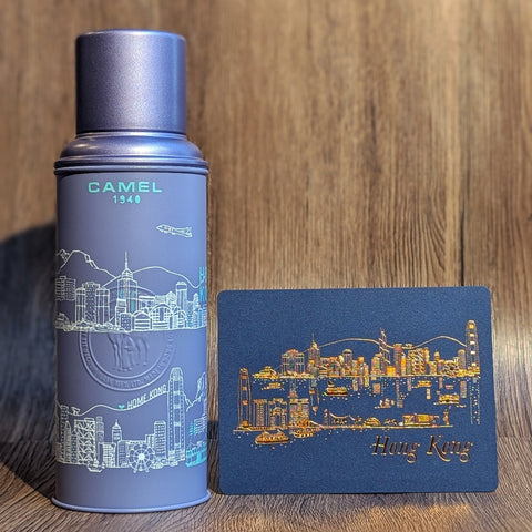 ditto ditto x camel thermal flask- hong kong skyline bottle