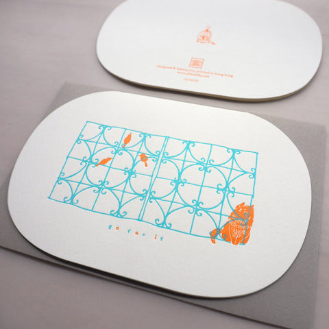 go for it! - letterpress greeting card