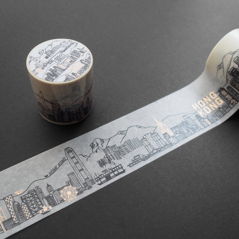 hong kong skyline washi tape