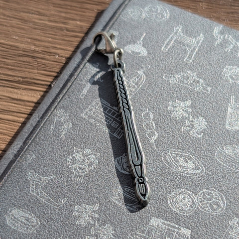 metal charm - glass pen