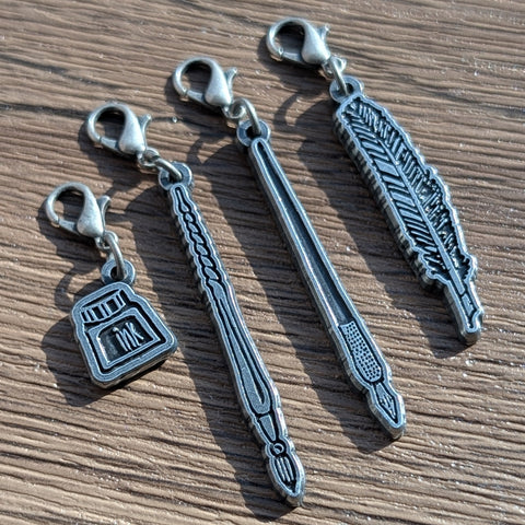 metal charm - ink