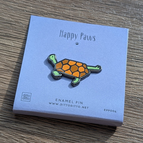 happy paws - turtle pin