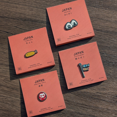 japan daruma enamel pin