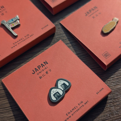 japan onigiri enamel pin