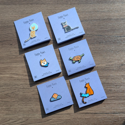 happy paws - mee mee pin