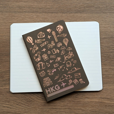 travel - hotfoil HKG ✈︎ notebook