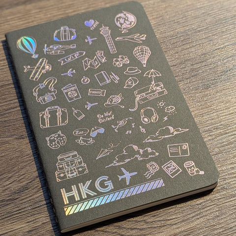 travel - hotfoil HKG ✈︎ notebook