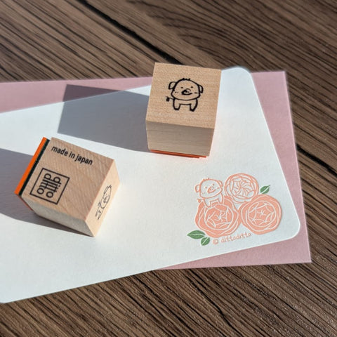 wooden stamp - piggy