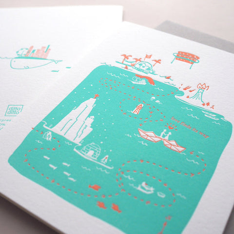 true love - letterpress love card