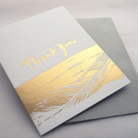 impression - precious thank you - letterpress greeting card