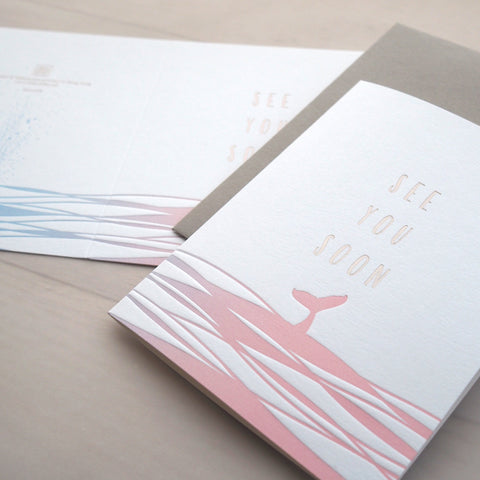 impression - see you soon - letterpress greeting card