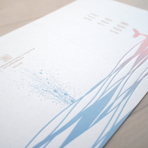 impression - see you soon - letterpress greeting card