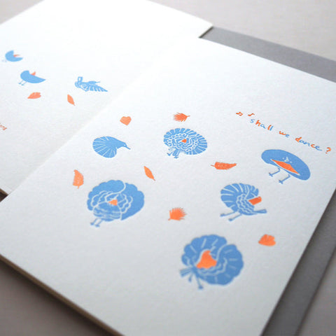 shall we dance - letterpress greeting card