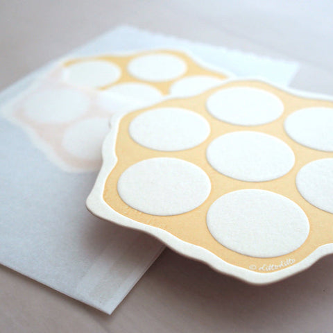 egg puffs notecard - letterpress notecard