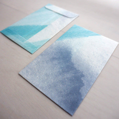 SWIT watercolor mini envelope III (set of 2)