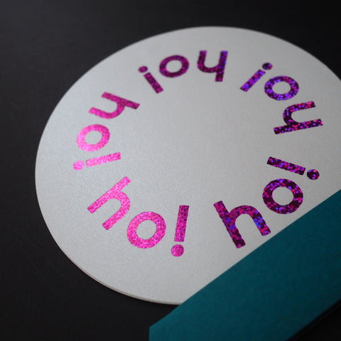 wordsmith“” - ho ho ho! - hot foil greeting card