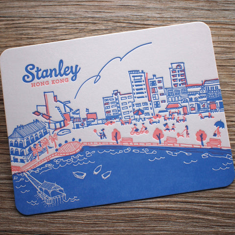 stanley - letterpress postcard