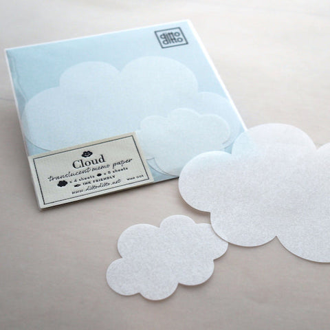 translucent memo paper - cloud