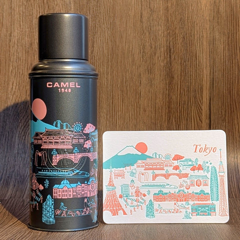 ditto ditto x camel themal flask - tokyo skyline