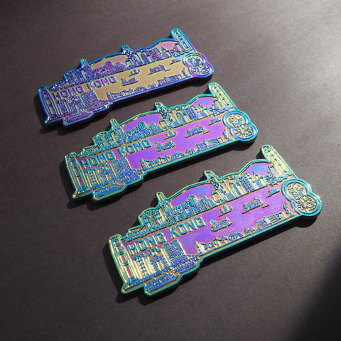 hong kong magnet - rainbow iridescent ( local Hong Kong shipping only )