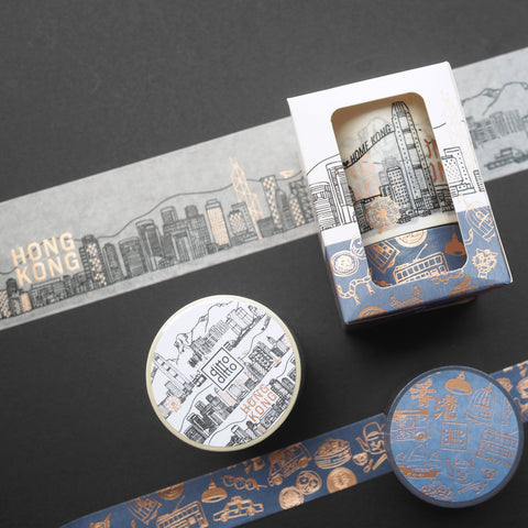 hong kong skyline washi tape