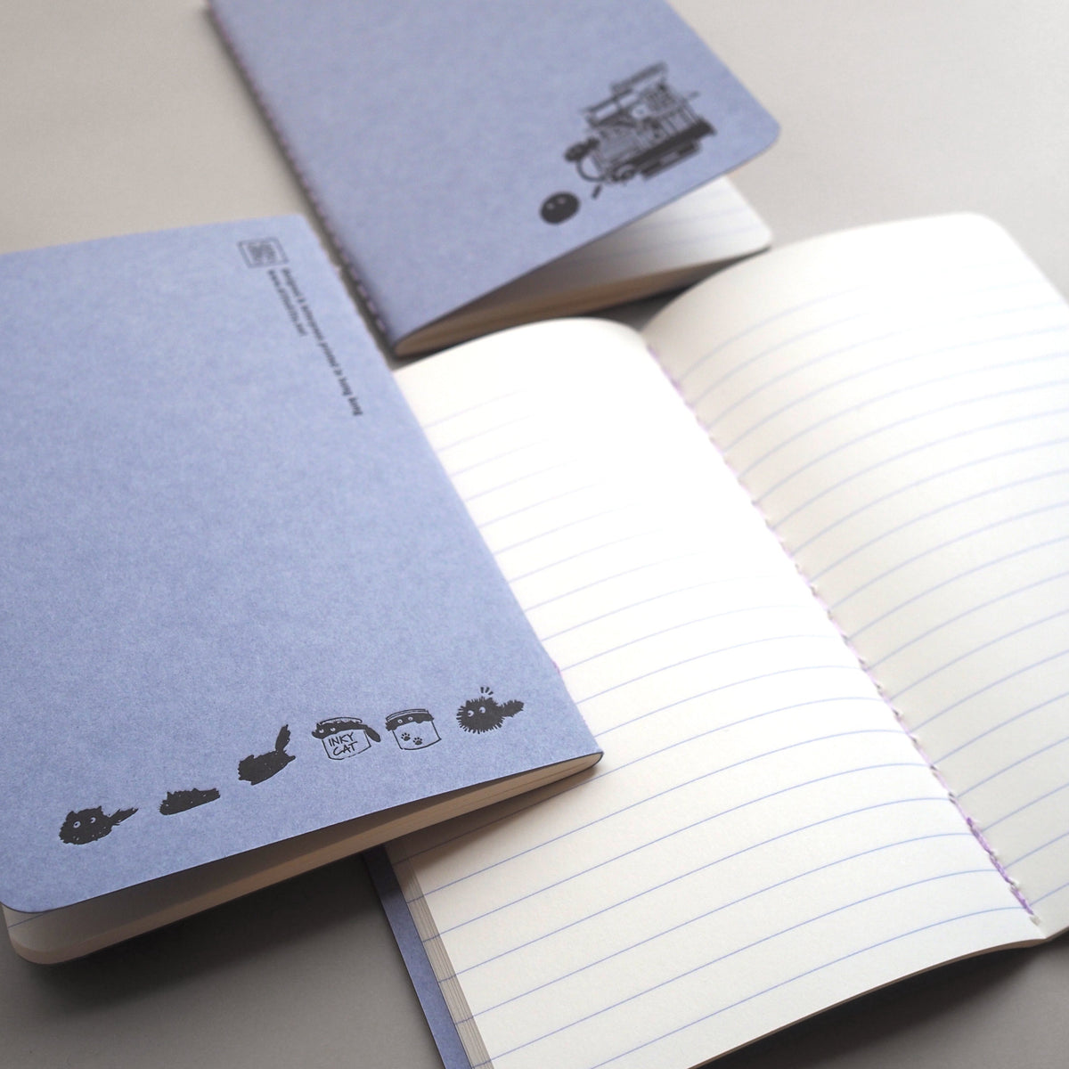 The Inky Notebook ditto ditto inky cat letterpress cover notebook