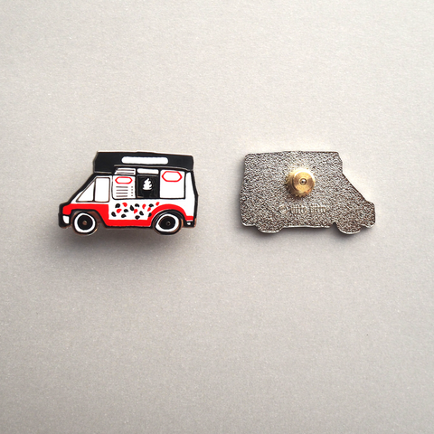 ice cream truck enamel pin