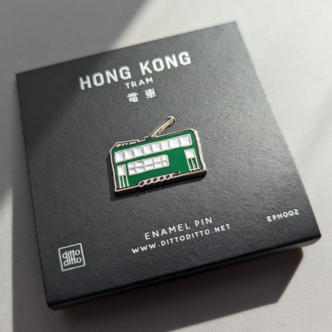 tram enamel pin