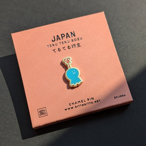 japan teru teru bozu enamel pin