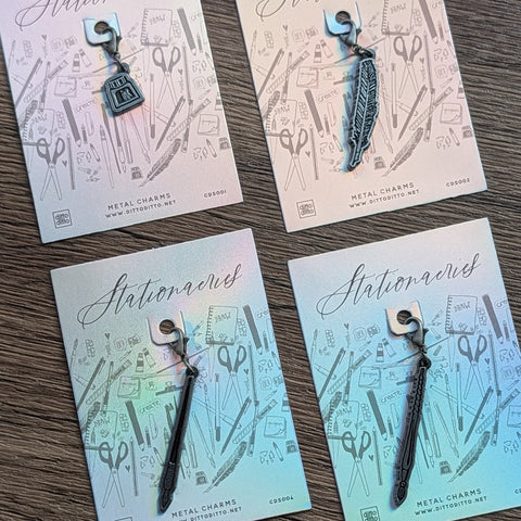 metal charm - ink