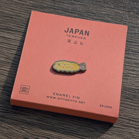 japan tempura enamel pin