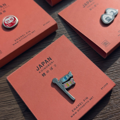 japan koinobori enamel pin
