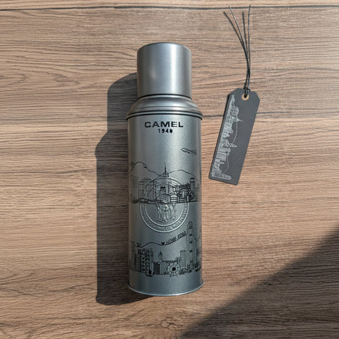 ditto ditto x camel thermal flask- hong kong skyline bottle (black)
