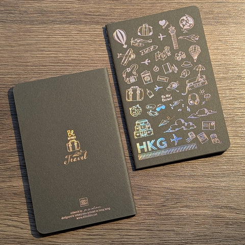 travel - hotfoil HKG ✈︎ notebook