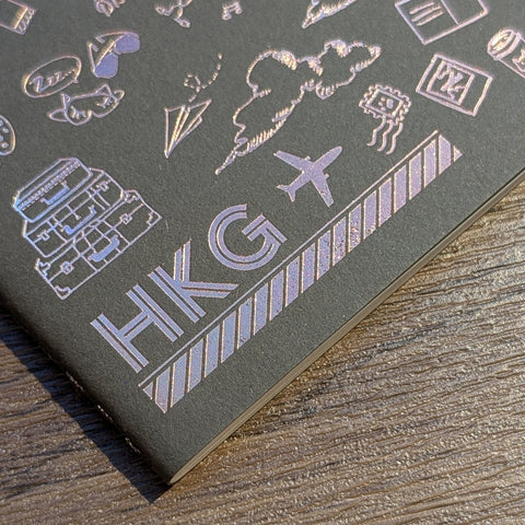 travel - hotfoil HKG ✈︎ notebook