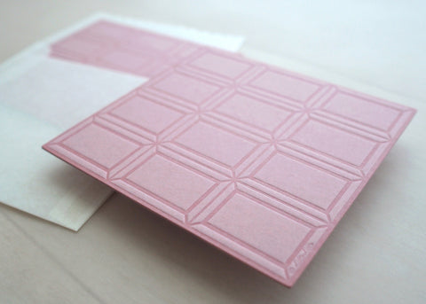 strawberry chocolate bar notecard