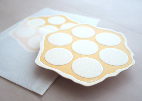 egg puffs notecard - letterpress notecard