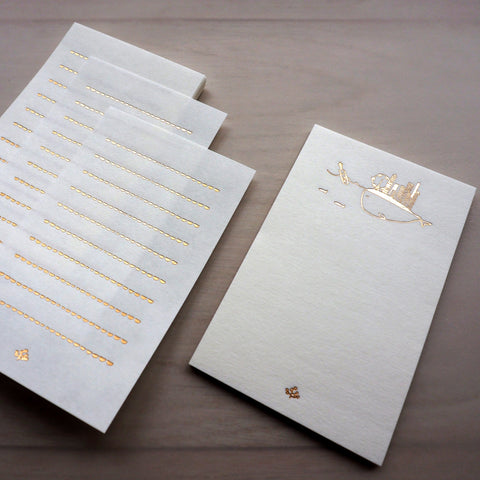 memo paper set - whale love