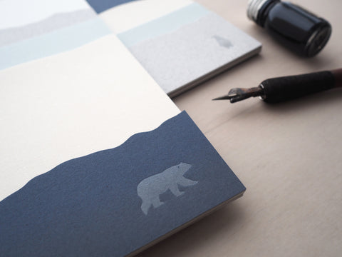 ink friendly paper set - polar bear x penguin