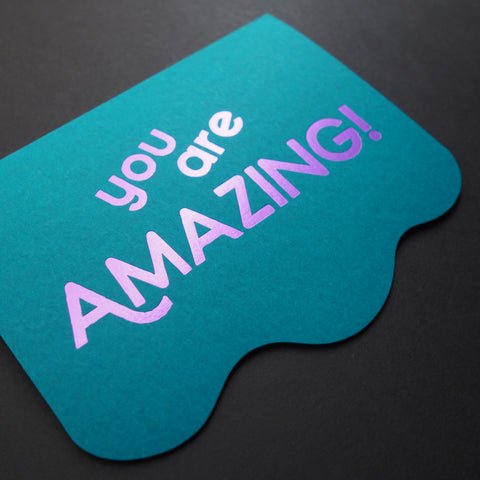 wordsmith“” - you are amazing! - hot foil greeting card