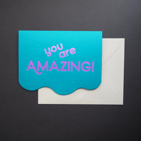 wordsmith“” - you are amazing! - hot foil greeting card