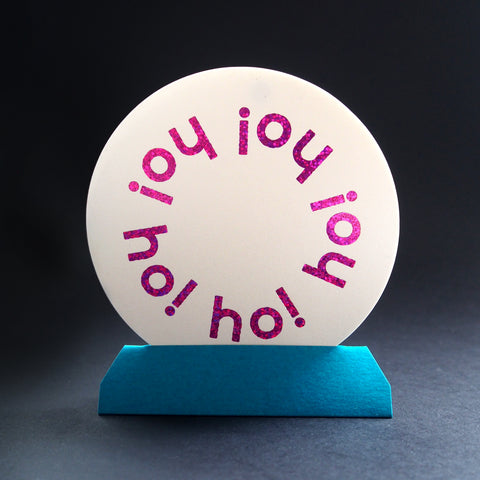 wordsmith“” - ho ho ho! - hot foil greeting card