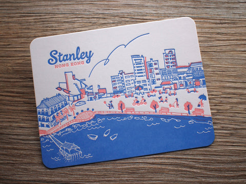 stanley - letterpress postcard