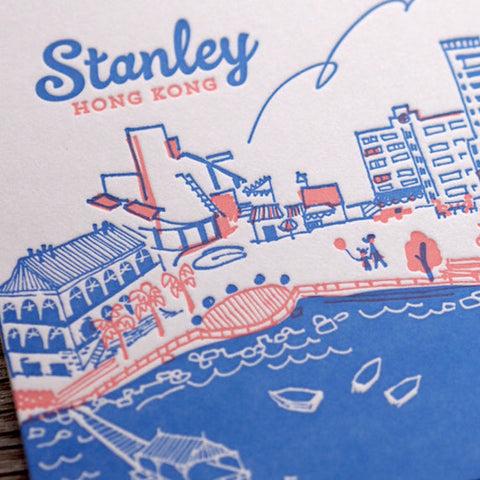 stanley - letterpress postcard