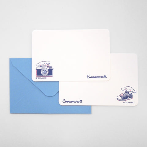 sanrio mini card - cinnamoroll - letterpress mini card - set B