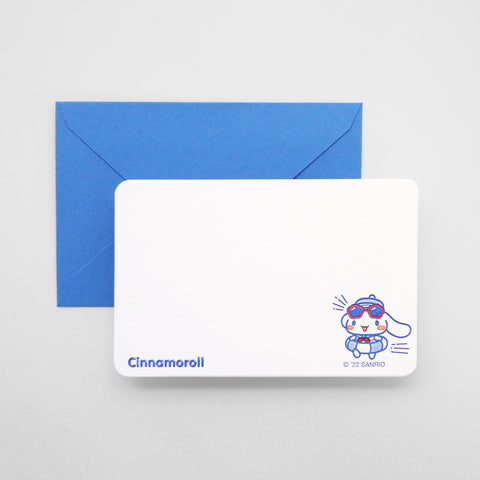sanrio mini card - cinnamoroll- letterpress mini card