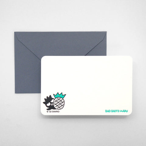 sanrio mini card - bad badtz-maru- letterpress mini card