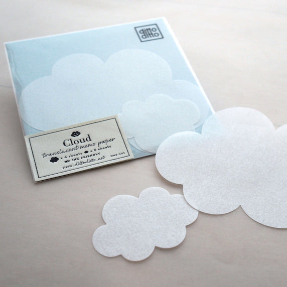 translucent memo paper - cloud – ditto ditto