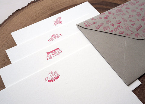 notecard - get around hong kong  *special edition red*【ONLINE SPECIAL】